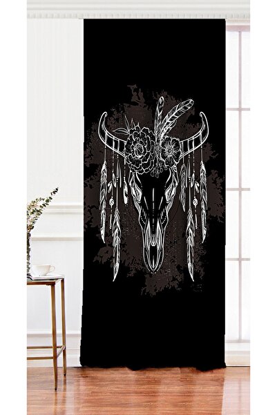 Realhomes ستارة خلفية مطبوعة رقمية بتصميم خاص برأس بقرة ذات جناح واحد