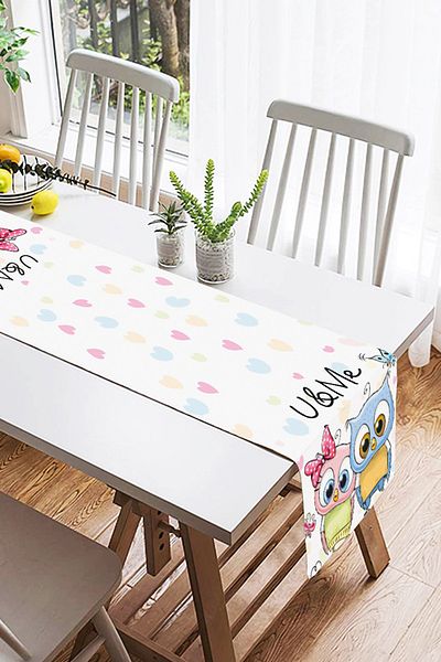 Realhomes Cute Cats Digital Printed Διακοσμητικό Ειδικού Σχεδιασμού Suede Runner