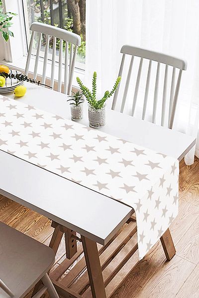 Realhomes Ανοιχτό γκρι Star Modern Suede Runner