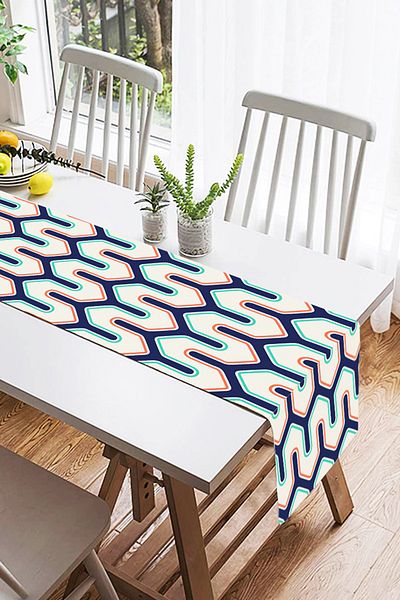 Realhomes Livense Special Design Digital Printed Modern Suede Runner