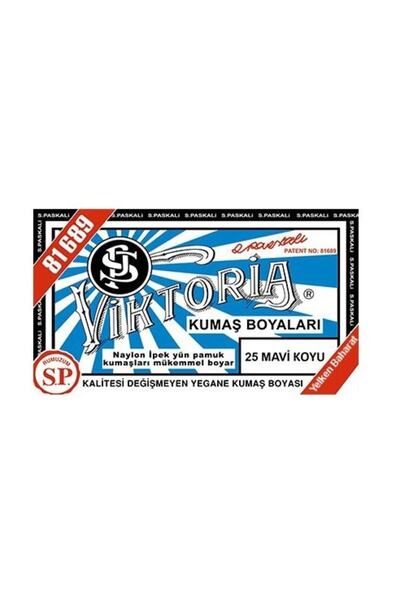 Viktoria Toz Kumaş Boyası 25 Mavi Koyu