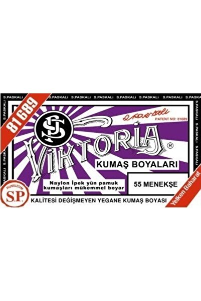 Viktoria Kumaş Boyası Menekşe 2pk+fiske Sabitleme 1pk