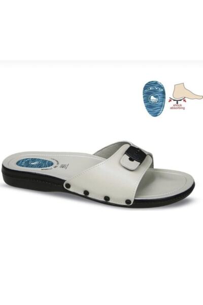 Ceyo Γυναικείες ορθοπεδικές παντόφλες με τζελ σόλα σε μπεζ χρώμα για τακούνι Minelli 6500-1