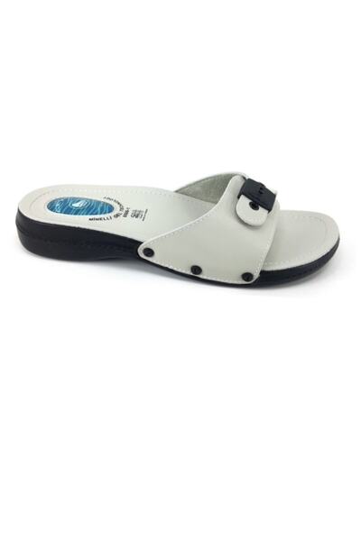 Ceyo Γυναικείες ορθοπεδικές παντόφλες με τζελ σόλα σε μπεζ χρώμα για τακούνι Minelli 6500-1