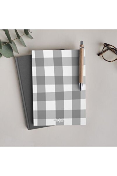 Bikutumutluluk Gift - Unlined Notebook Series - N065 Gray Lumberjack Shirt Pa...