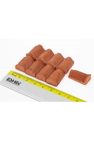 ÜMRANİYE HOBİ Eshel Model Villa Roof Tile Red 1/10 200 Pieces + Grout