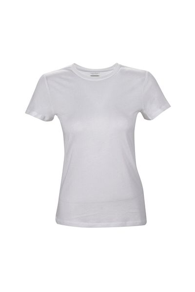 lumberjack CT131 BASIC MODAL C NECK Λευκό γυναικείο μπλουζάκι 100581839
