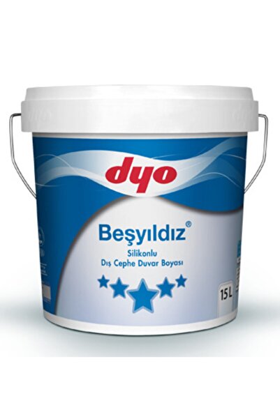 Dyo Beşyıldız Silikonlu Dış Cephe Boyası 2,5 lt (3,5 kg) Beyaz