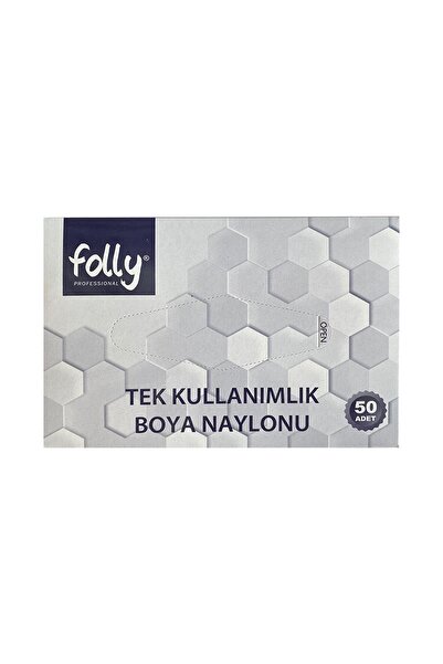 FOLLY Tek Kullanımlık Saç Boya Naylonu 50 Adet