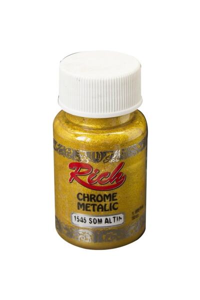 Rich Chrome Metalik Boya 60 Cc Som Altın