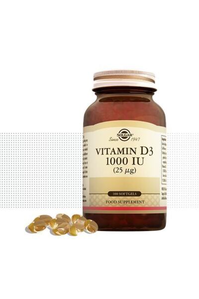 Solgar Tek Softjelde 1000 Iu D3 Içeren Takviye Gıda