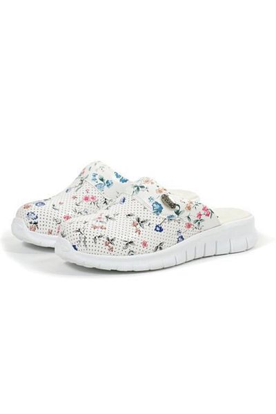 20tasarımterlik Women's Floral Patterned Orthopedic Sabo Slippers