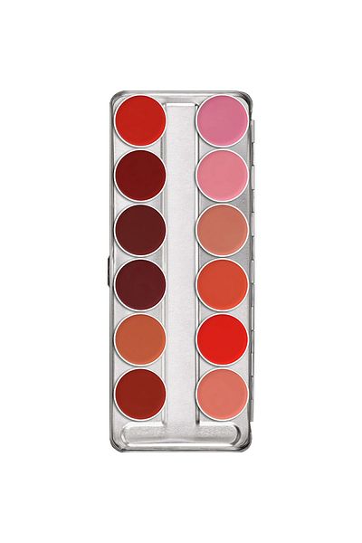 Kryolan 12 Pack Lipstick Palette Lip Rouge Palette 12 Colors 01204 Classic1