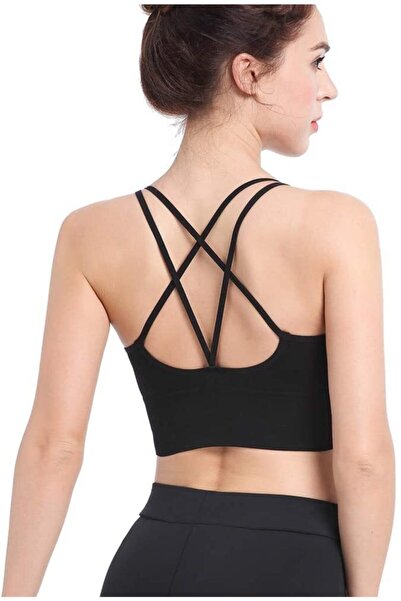 Rose Alexandra Kadın Siyah Krop Arkası İpli Büstiyer