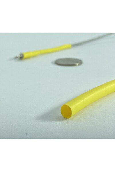 Genel Markalar Iphone Uyumlu  Sarı Şarj Kablosu Koruyucu Makaron 10 Adet 6 cm