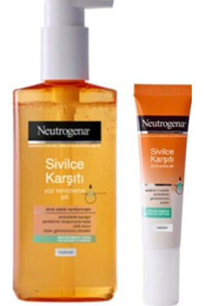 Neutrogena Sivilce Karşıtı Yüz Temizleme Jeli Ve Sivilce Karşıtı Sos Sivilce ...