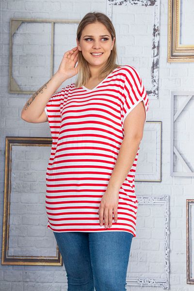 Şans Plus Size Blouse - Red - Relaxed fit