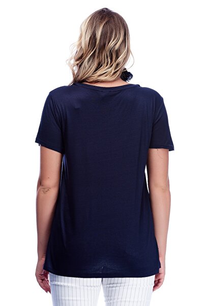 Şans Plus Size T-Shirt - Navy blue - Regular