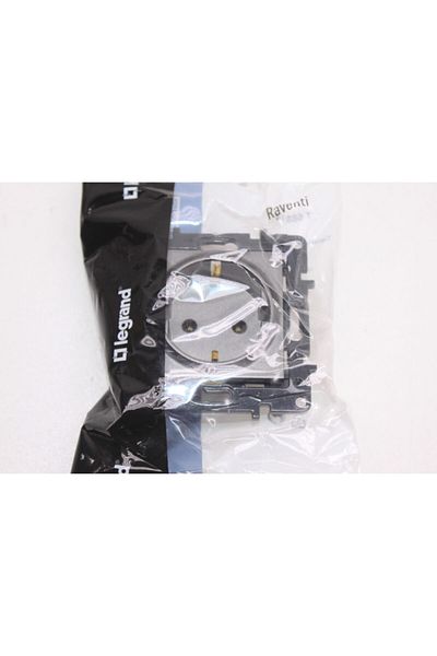 Legrand Raventi Titanium Grounded Socket 768814