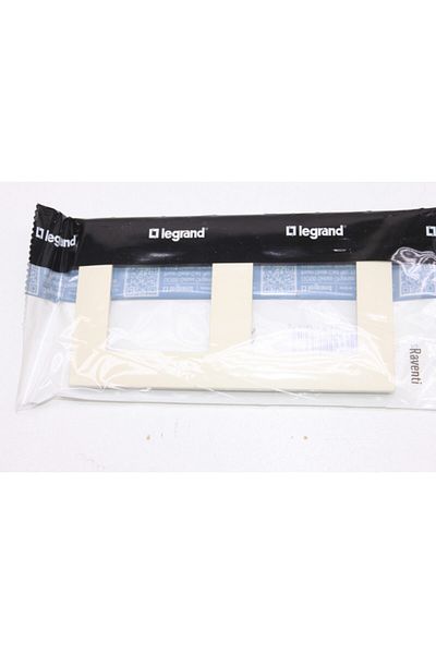 Legrand Raventi Double Horizontal Frame, Cream,768472