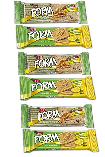 Eti Form Kepekli Bisküvi 45 G X 3 Adet Form Limon Lifli Kepekli Bisküvi 50 G X 3 Adet