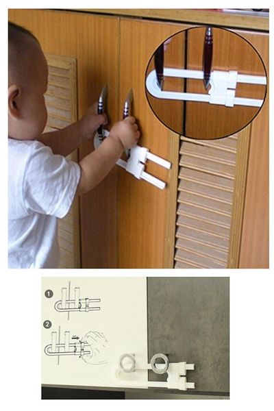 Nesto Home Rail Cabinet and Drawer Child Protection Lock