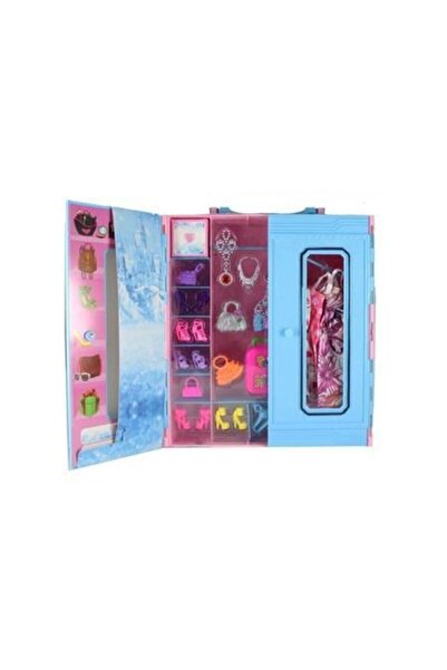 Kayyum Oyuncak Kayyum Beauty Fashion Çantalı Giysi Dolabı 30 Parça