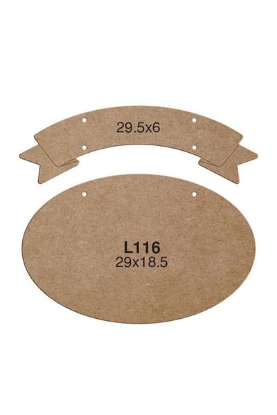 Ahşap Στολίδι Πόρτας MDF 29*18,5 cm L117