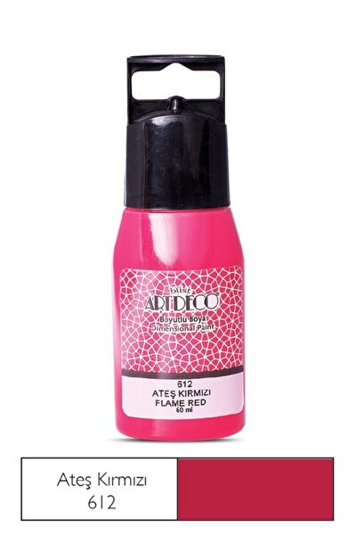 Artdeco Boyutlu Boya 60 Ml. 612 Ateş Kırmızı