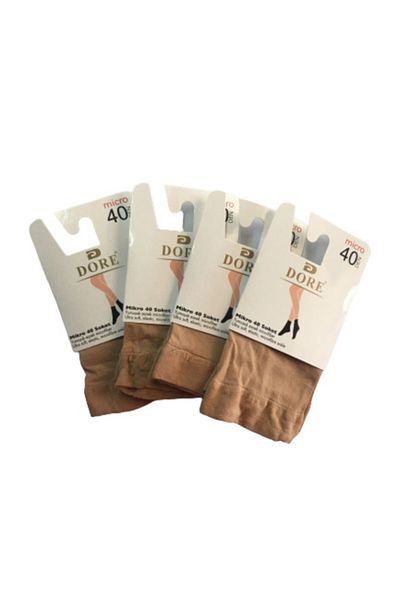 Dore Women's Micro 40 Socket Skin Socks 4-Piece