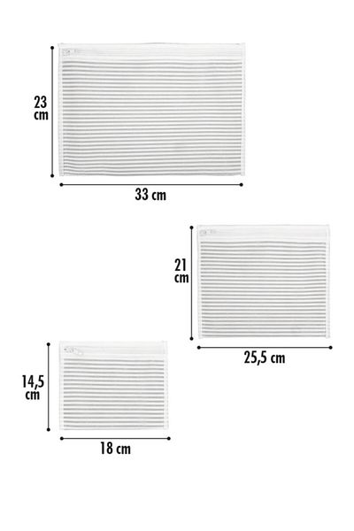 ALAS 6-Piece Striped Suitcase Organizer - 6 Piece Suitcase Organizer