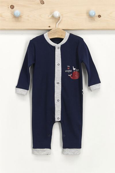 U.S. Polo Assn. Base. Polo Assn Licensed Cute Fishes Karmelange Baby Boy Long...