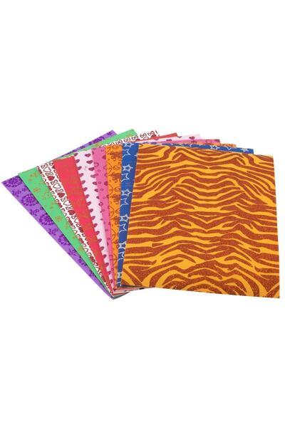 Bigpoint Simli Baskılı Eva 20x30cm Karışık 10'lu Paket