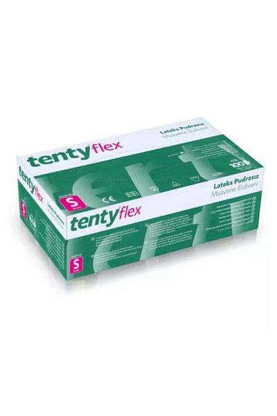 Tenty Flex Tenty Powder-Free Latex Exam Gloves 100 Pieces Small