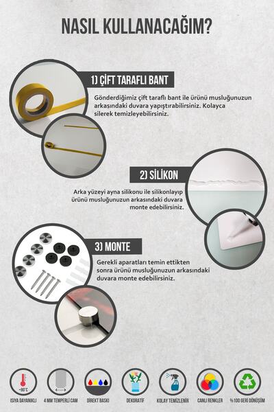 Decorita Black Glass Faucet Back Protector 40x60 cm