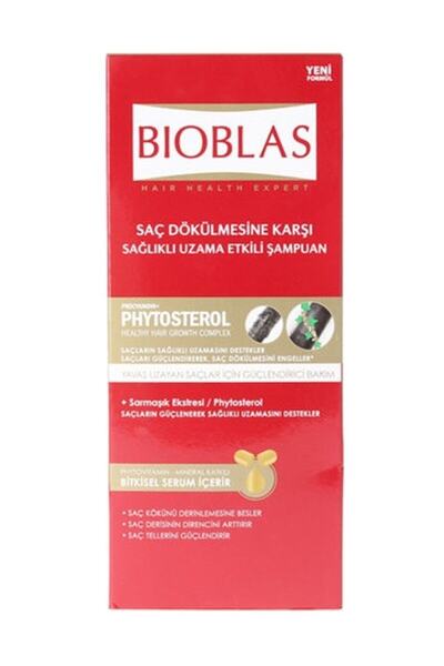 Bioblas شامبو مع تأثير إطالة صحي 360 مل