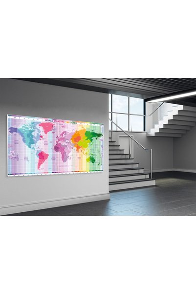 okul posterleri World Standard Time Zones