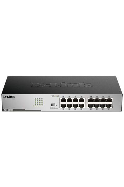D-Link Switch autonom cu 16 porturi Gigabit Ethernet, 10/100/1000 Mbps, cu de...