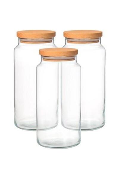 Kitchen Crazy وعاء من الخيزران مكون من 3 قطع مع غطاء - حجم كبير