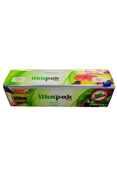 İlka Pak Wrap Streç Film 30 X 100 Mt 9 Mic Kayar Bıçaklı ( 1 Adet )