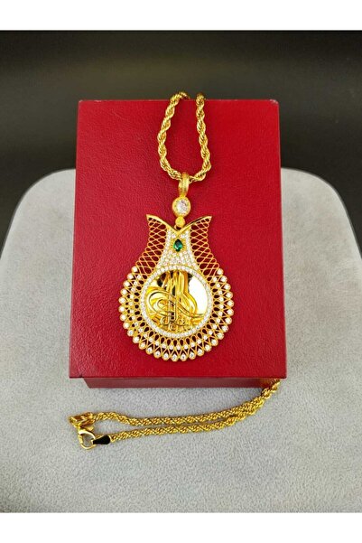 odabaş shop Altın Kaplama Tuğra Kolye