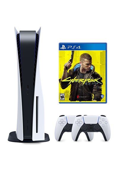 Sony Playstation 5 825 GB + 2. PS5 DualSense + PS5 Cyberpunk 2077