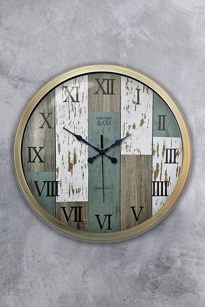 Kasva Concept Ρολόι τοίχου 40 εκ. Αντίκα Μεταλλικό Ρωμαϊκό