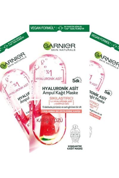 Garnier Skın Naturals Hyaluronik Asit Ampul Sıkılaştırıcı Maske Seti 36005423872865