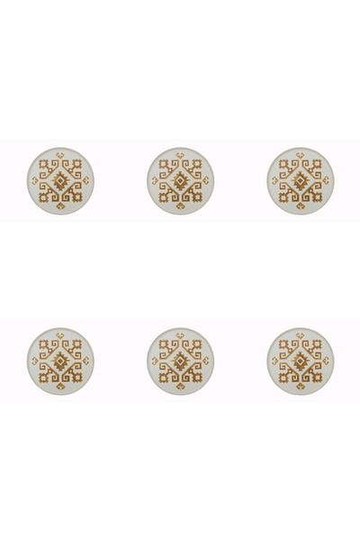 Porland Arabesque Pattern Flat Plate 27cm Set of 6