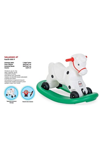 PİLSAN Tekerlekli Kullanım 2 In 1 Sallanan Midilli At At