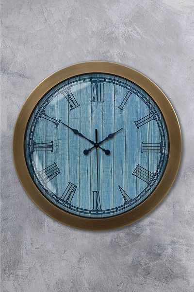 Kasva Concept Gift 36 cm Antique Metal New Wall Clock