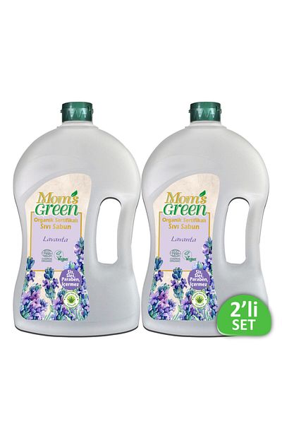Mom's Green Set of 2 Organic Certified Liquid Soap - Lavender 1500 Ml*2 Pieces