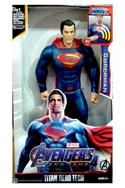 AVENGERS Süperman Oyuncak Karakter Sesli Işıklı 30 Cm