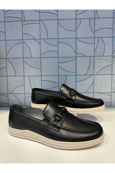 Pierre Cardin 191 Черни мокасини от естествена кожа, ежедневни, удобни, леки и ортопедични обувки